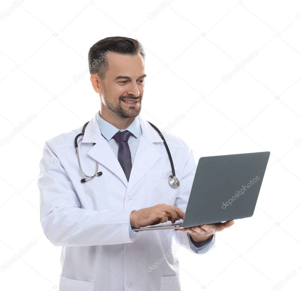 Senior reviewing a Medicare Advantage plan with a doctor list.
